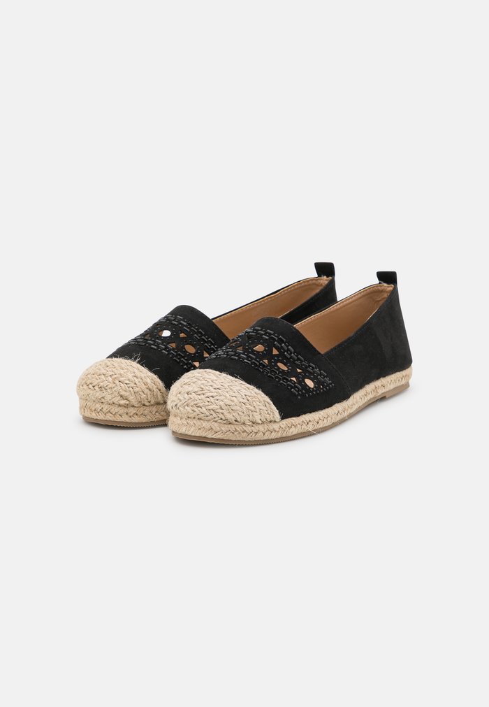 Chaussure Basse Anna Field Espadrillas Plates Slip on Noir Femme | FXB-3961231